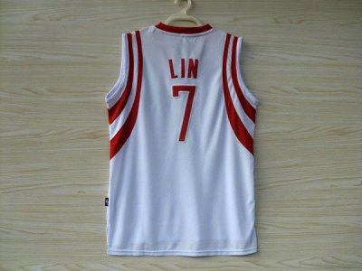 Maillot De Basket Houston Rockets Jeremy Shu-How Lin 7 Tissus Sportif Fans Edition Blanc